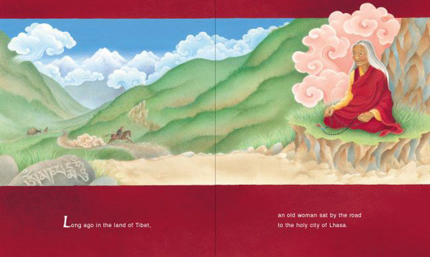 Panel from All the Way to Lhasa by Barbara Helen Berger